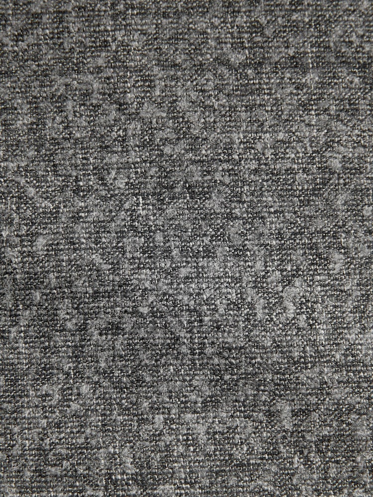 Grey Slim Fit Bouclé Texture Suit Jacket - Image 10 of 10 Grey Slim Fit Bouclé Texture Suit Jacket - Image 10 of 10