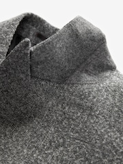 Grey Slim Fit Bouclé Texture Suit Jacket - Image 8 of 10