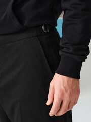 Black EDIT Relaxed Fit Textured Suit: Trousers - Image 4 of 8