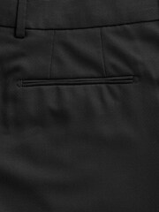 Black EDIT Relaxed Fit Textured Suit: Trousers - Image 6 of 8
