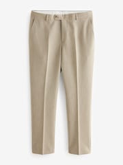 Neutral Slim Fit Waffle Texture Suit Trousers - Image 6 of 9