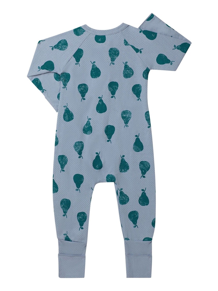 Bonds Blue Fruit Design Zip Sleepsuit - Image 2 of 4