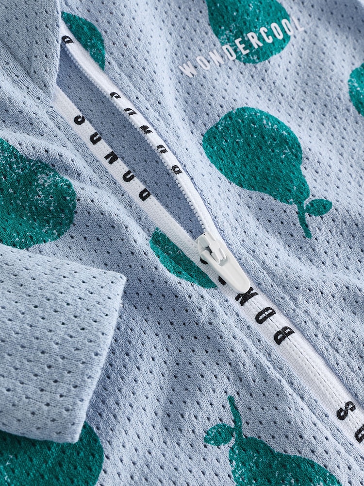 Bonds Blue Fruit Design Zip Sleepsuit - Image 4 of 4