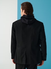 Black EDIT Relaxed Fit Textured Suit: Jacket - Image 3 of 10