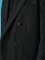 Black EDIT Relaxed Fit Textured Suit: Jacket - Image 5 of 10