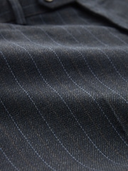 Navy Blue Tailored Fit Stripe Suit Trousers - Image 5 of 9