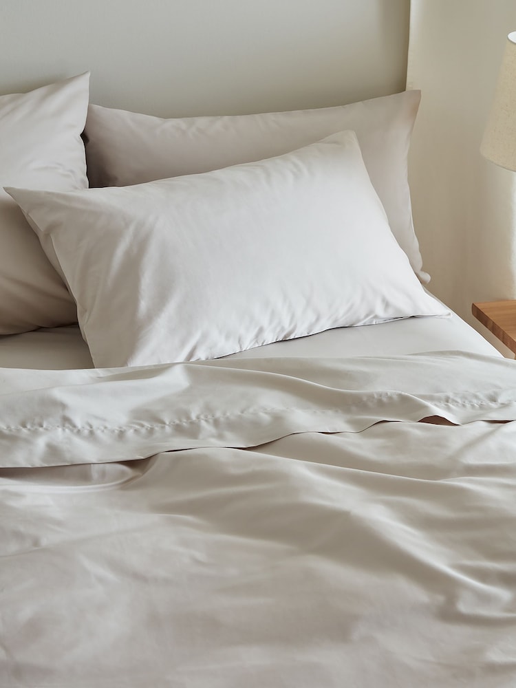 Bedfolk Set of 2 Natural Luxe Cotton Pillowcases - Image 1 of 4