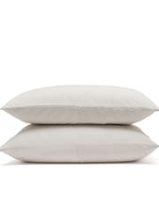 Bedfolk Set of 2 Natural Luxe Cotton Pillowcases - Image 3 of 4