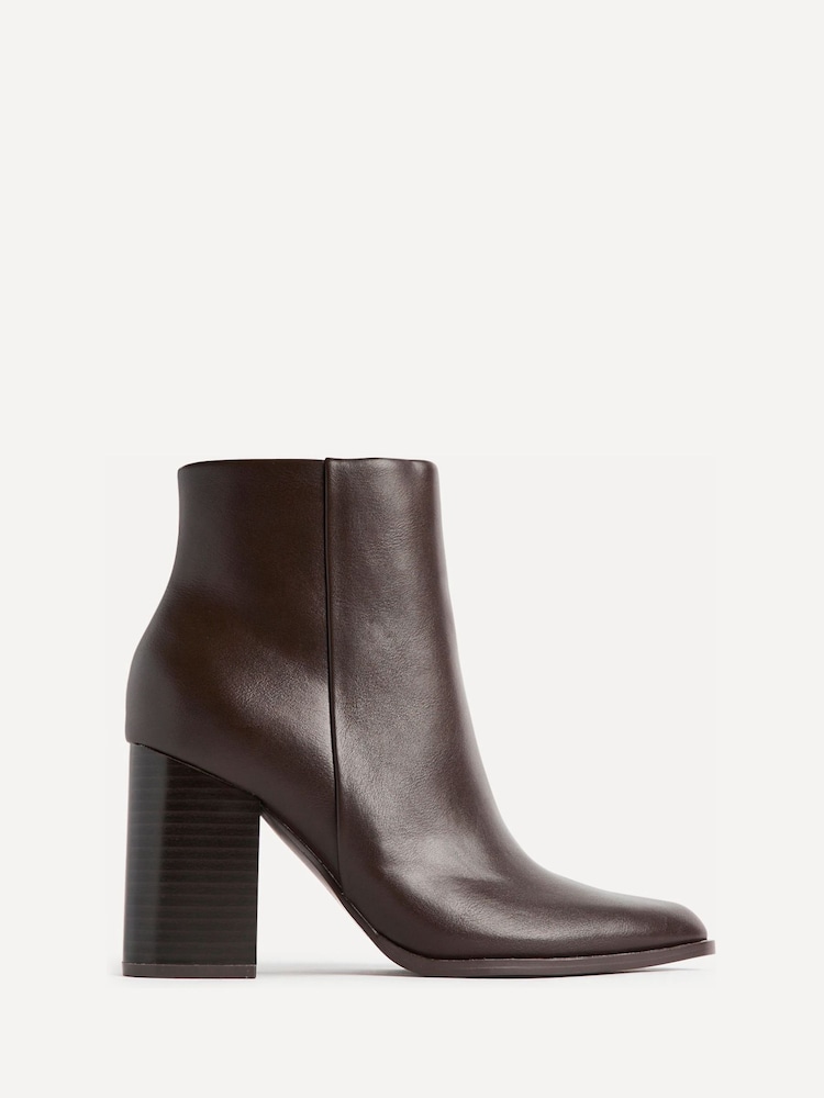Linzi Brown Farron Block Heeled Ankle Boots - Image 2 of 5 Linzi Brown Farron Block Heeled Ankle Boots - Image 2 of 5