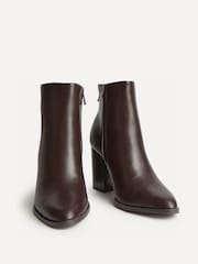 Linzi Brown Farron Block Heeled Ankle Boots - Image 3 of 5