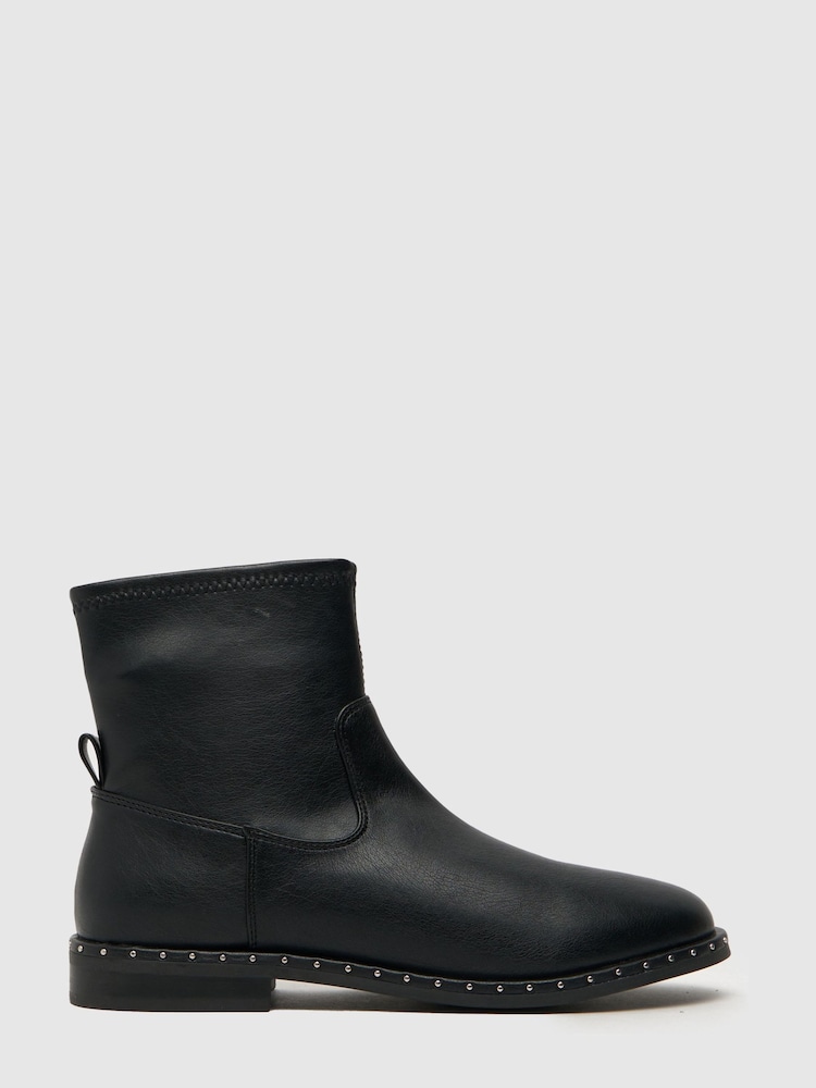 Schuh Coffee Stud Black Boots - Image 1 of 5