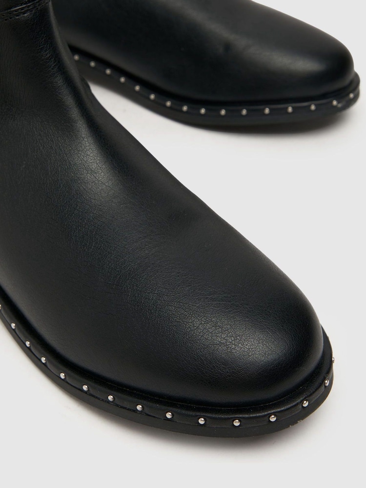 Schuh Coffee Stud Black Boots - Image 5 of 5