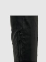 Schuh Danielle Platform Knee Black Boots - Image 4 of 4