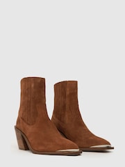 Marrón - Botas estilo western de ante Anand de Schuh - Imagen 2 de 4