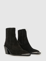 Negro - Botas estilo western de ante Anand de Schuh - Imagen 2 de 4