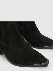 Negro - Botas estilo western de ante Anand de Schuh - Imagen 3 de 4