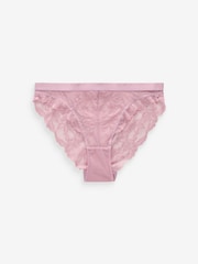 Mauve Purple/Rose Pink/Cream - Zestaw 3 par koronkowych majtek - Image 10 of 11