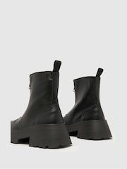 Schuh Arnold Chunky Zip Front Boots - Image 4 of 4