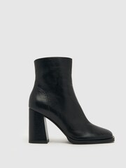 Schuh Brady Block Heel Black Boots - Image 1 of 4