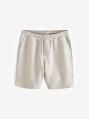 Grey Textured Zip Pocket Jersey Shorts - Image 6 of 9