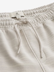 Grey Textured Zip Pocket Jersey Shorts - Image 8 of 9