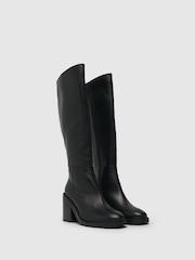 Schuh Delaney Platform Knee High Black Boots - Image 2 of 4