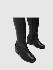 Schuh Delaney Platform Knee High Black Boots - Image 3 of 4