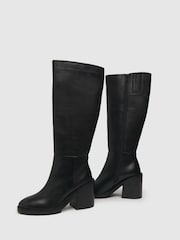Schuh Delaney Platform Knee High Black Boots - Image 4 of 4