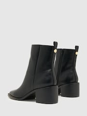 Schuh Bowie Block Heel Rand Black Boots - Image 4 of 4