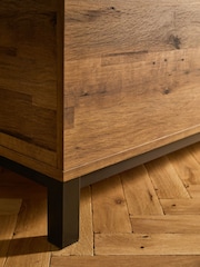Dark Natural Bronx Oak Effect Large Blanket Box - Image 4 of 8