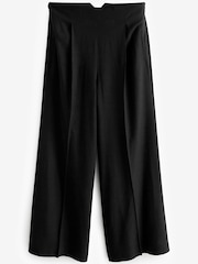 Schwarz - Leinenhose mit weitem Bein - Bild 5 von 6
