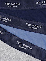 Ted Baker Natural Cotton Boxer Briefs 3 Pack - Image 8 of 9
