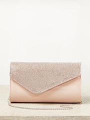 Lipsy Asymmetrische Foldover-Clutch mit Kette - Bild 1 von 5