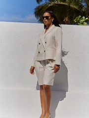 Neutral Rochelle Double Breasted Blazer - Image 2 of 7
