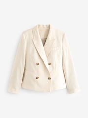 Neutral Rochelle Double Breasted Blazer - Image 6 of 7