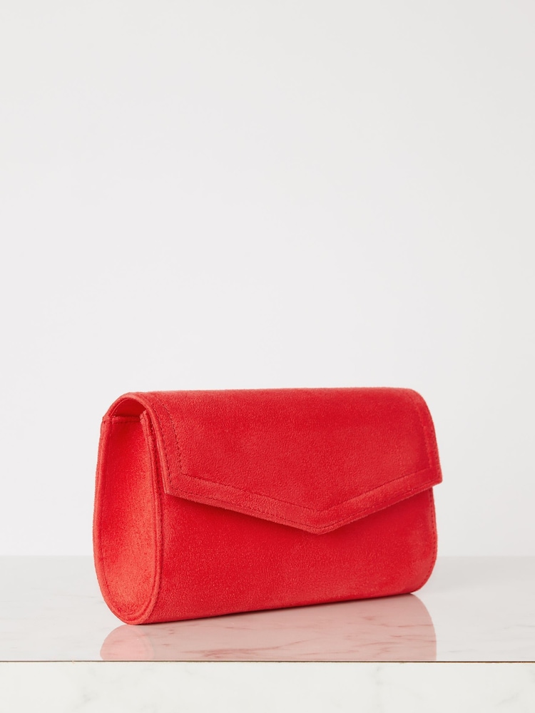 Buy Lipsy Red Foldover Ocassion Envelope Clutch Bag from Next Belgium