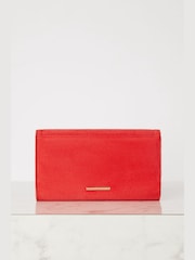 Lipsy Red Foldover Ocassion Envelope Clutch Bag - Image 4 of 4