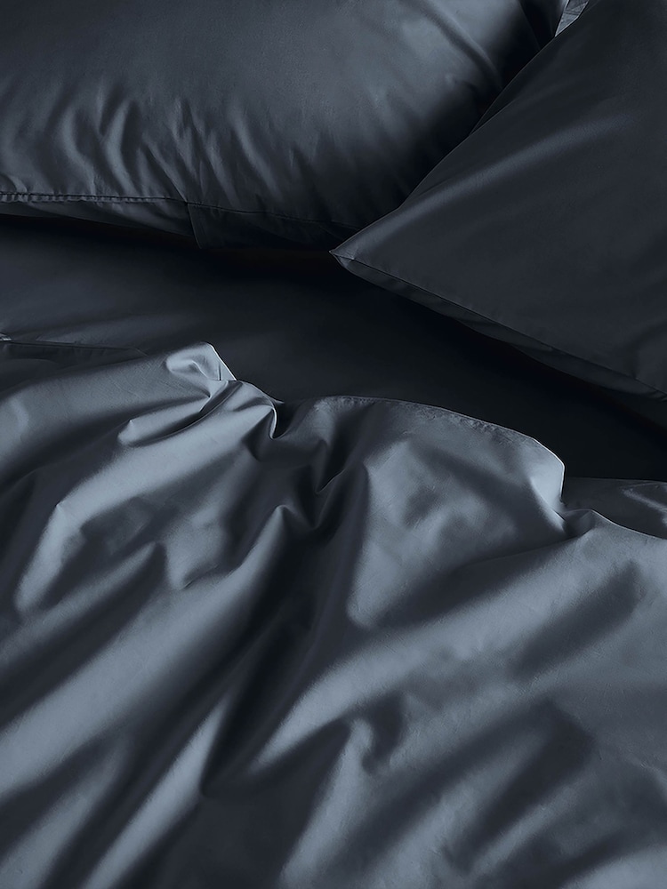 Bedfolk Blue Classic Cotton Duvet Cover - Image 3 of 6