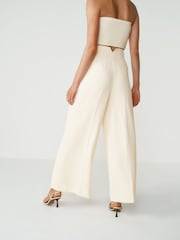 Ecru Tailored Super Wide Leg Trousers - Image 4 of 7