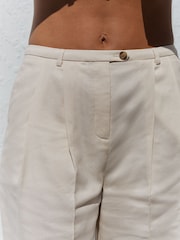 Neutral Rochelle Fleck Long Shorts - Image 4 of 5