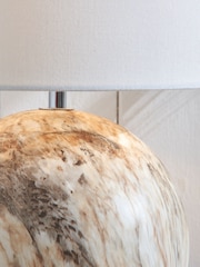 Pacific Natural Viejo Stone Effect Ceramic Table Lamp - Image 2 of 6