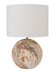 Pacific Natural Viejo Stone Effect Ceramic Table Lamp - Image 4 of 6
