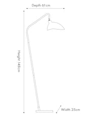 Pacific Black Toulon Task Floor Lamp - Image 6 of 6