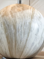 Pacific Grey Viejo Stone Effect Ceramic Table Lamp - Image 2 of 6
