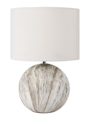 Pacific Grey Viejo Stone Effect Ceramic Table Lamp - Image 5 of 6