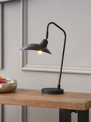 Pacific Black Toulon Metal Task Table Lamp - Image 1 of 5