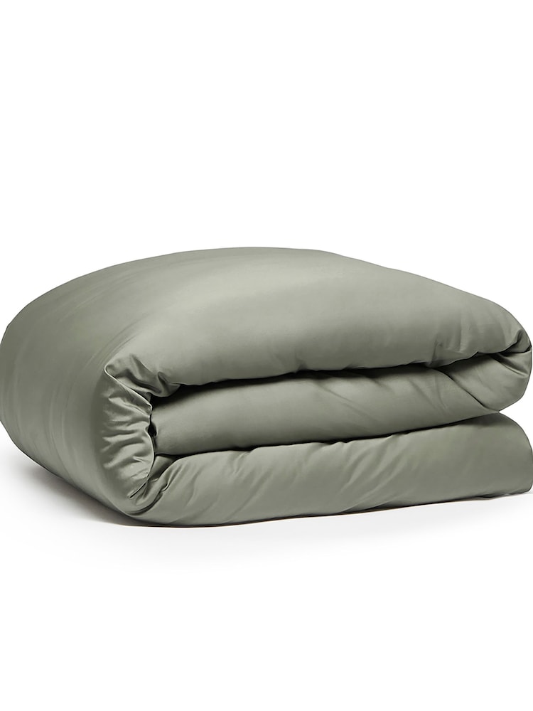 Bedfolk Green Luxe Cotton Duvet Cover - Image 5 of 5 Bedfolk Green Luxe Cotton Duvet Cover - Image 5 of 5