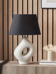 Pacific Black Ulla Ceramic Table Lamp - Image 1 of 6