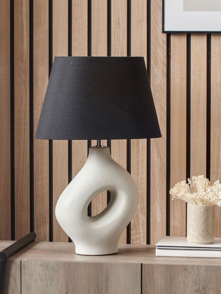 Pacific Black Ulla Ceramic Table Lamp - Image 1 of 6