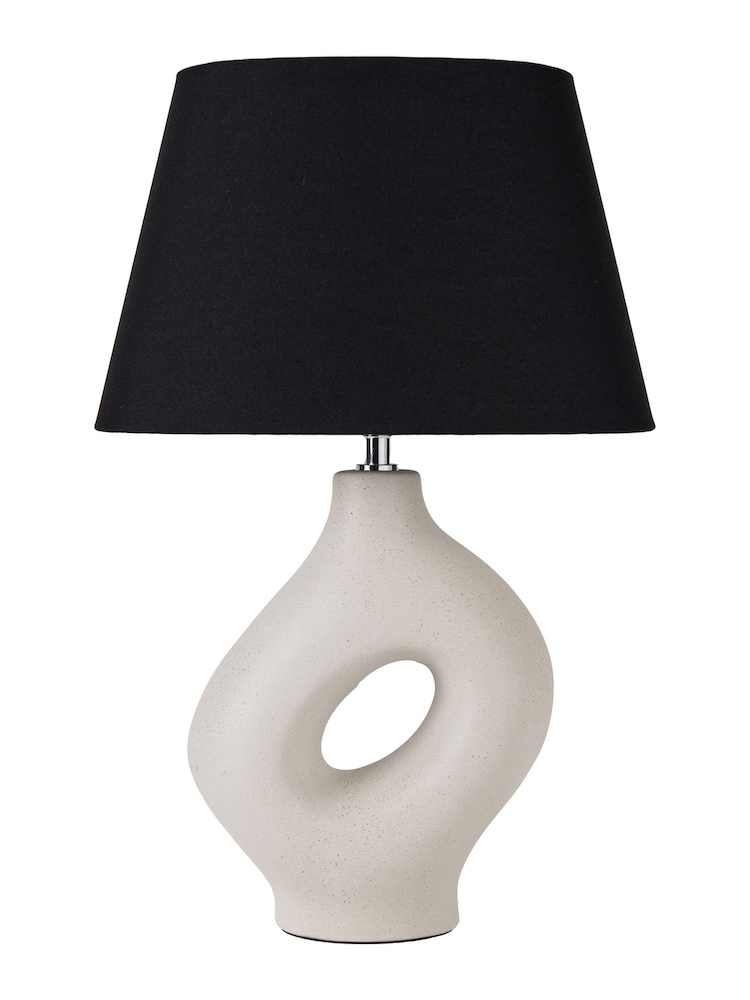 Pacific Black Ulla Ceramic Table Lamp - Image 2 of 6